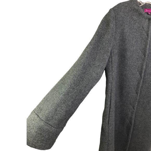 Mommy Chic snap front coat Size XS Heather Gray Crew Neck - Picture 5 of 7